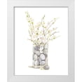 thumbnail image 1 of Pinto, Patricia 15x18 White Modern Wood Framed Museum Art Print Titled - Spring Vase with Rocks, 1 of 4