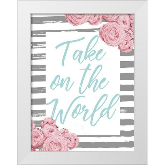 Pinto, Patricia 15x18 White Modern Wood Framed Museum Art Print Titled - Take on the World