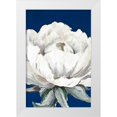 thumbnail image 1 of Pinto, Patricia 17x24 White Modern Wood Framed Museum Art Print Titled - Pretty Bloom On Blue, 1 of 4