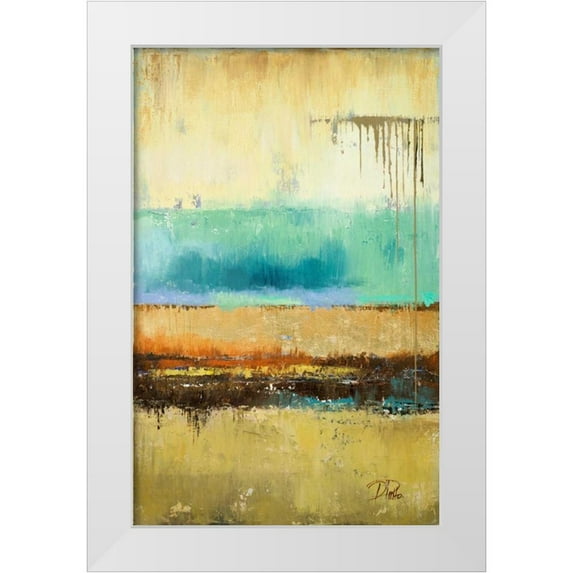 Pinto, Patricia 17x24 White Modern Wood Framed Museum Art Print Titled - Rain II