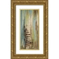 thumbnail image 1 of Pinto, Patricia 17x32 Gold Ornate Wood Framed with Double Matting Museum Art Print Titled - The Blue and Green Ones I, 1 of 4