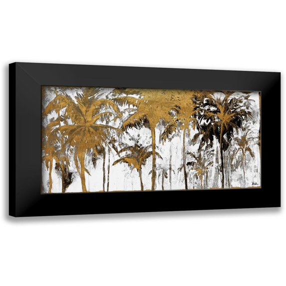 Pinto, Patricia 18x11 Black Modern Framed Museum Art Print Titled - Luxe Palms I