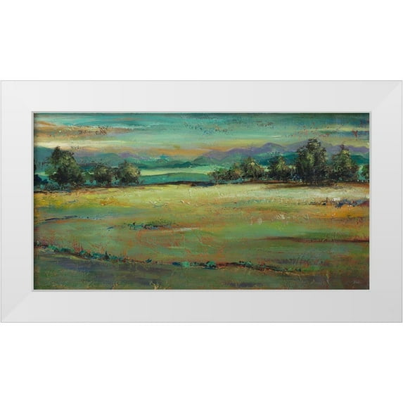 Pinto, Patricia 18x11 White Modern Wood Framed Museum Art Print Titled - The Green Forest