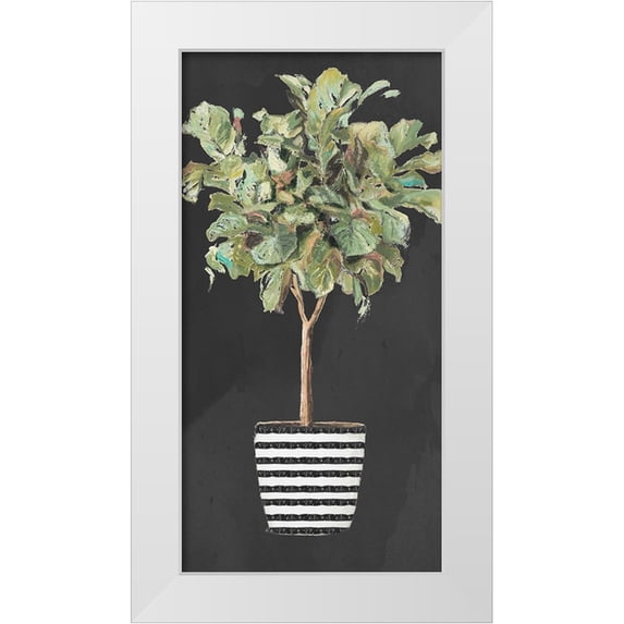 Pinto, Patricia 18x32 White Modern Wood Framed Museum Art Print Titled - Essential Compliment on Black II