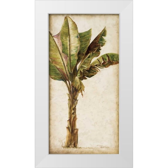 Pinto, Patricia 18x32 White Modern Wood Framed Museum Art Print Titled - Tropic Banana I