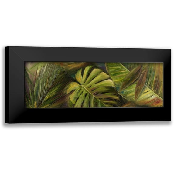 Pinto, Patricia 18x9 Black Modern Framed Museum Art Print Titled - Green for Ever II