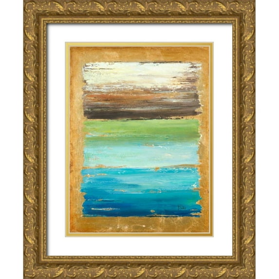 Pinto, Patricia 19x24 Gold Ornate Wood Framed with Double Matting Museum Art Print Titled - The Palette