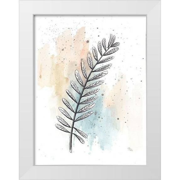 Pinto, Patricia 19x24 White Modern Wood Framed Museum Art Print Titled - Soft Nature I