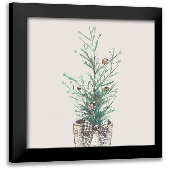 Pinto, Patricia 20x20 Black Modern Framed Museum Art Print Titled - Christmas Fir II