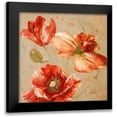 thumbnail image 1 of Pinto, Patricia 20x20 Black Modern Framed Museum Art Print Titled - Dance of Poppies I, 1 of 5