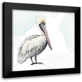 thumbnail image 1 of Pinto, Patricia 20x20 Black Modern Framed Museum Art Print Titled - Turquoise Pelican, 1 of 5