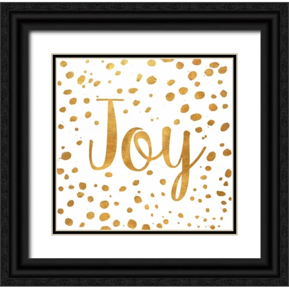 Pinto, Patricia 20x20 Black Ornate Wood Framed with Double Matting Museum Art Print Titled - Spotted Gold I