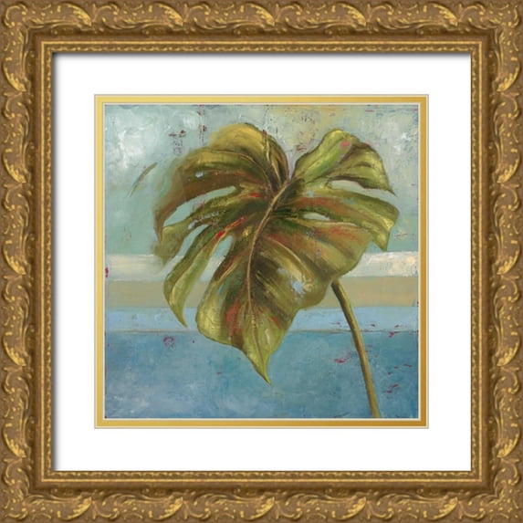Pinto, Patricia 20x20 Gold Ornate Wood Framed with Double Matting Museum Art Print Titled - Blue Dream I