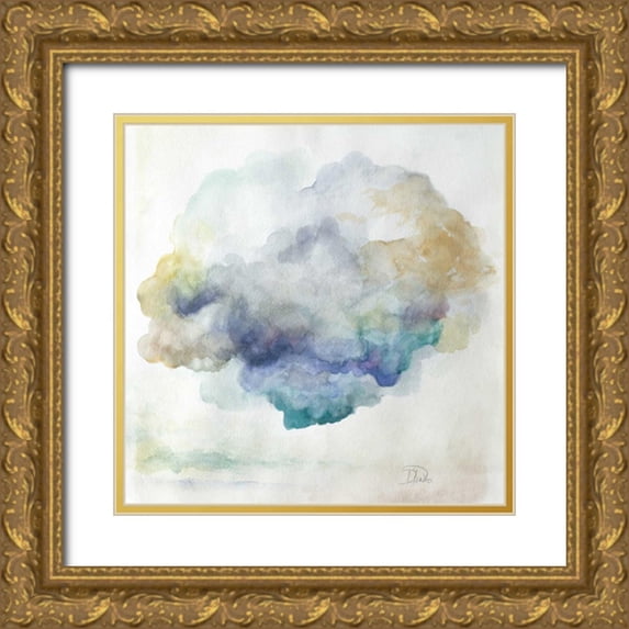 Pinto, Patricia 20x20 Gold Ornate Wood Framed with Double Matting Museum Art Print Titled - Clouds II