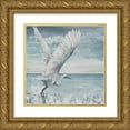 thumbnail image 1 of Pinto, Patricia 20x20 Gold Ornate Wood Framed with Double Matting Museum Art Print Titled - Great Egret Flying, 1 of 4