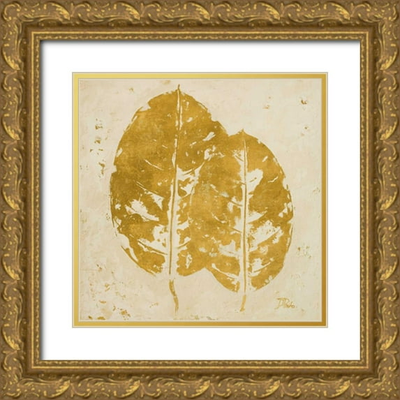 Pinto, Patricia 20x20 Gold Ornate Wood Framed with Double Matting Museum Art Print Titled - The Gold Ones II