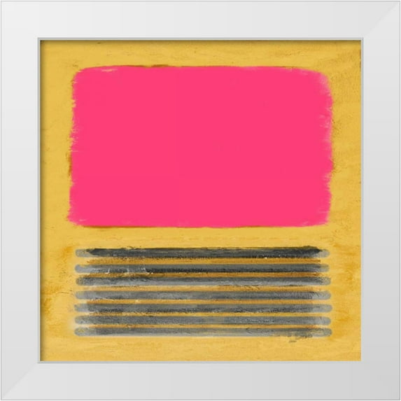 Pinto, Patricia 20x20 White Modern Wood Framed Museum Art Print Titled - Metamorphosis Squares II