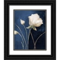thumbnail image 1 of Pinto, Patricia 20x24 Black Ornate Wood Framed with Double Matting Museum Art Print Titled - Blue Garden I, 1 of 4
