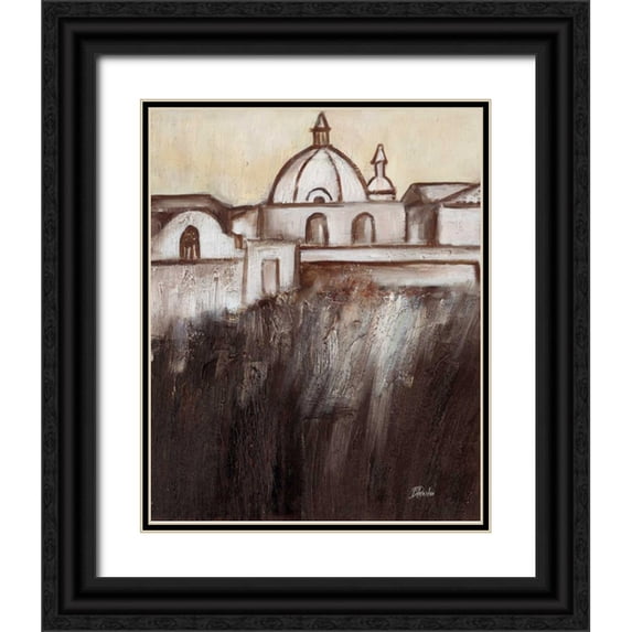 Pinto, Patricia 20x24 Black Ornate Wood Framed with Double Matting Museum Art Print Titled - Old Cartagena II