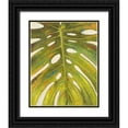 thumbnail image 1 of Pinto, Patricia 20x24 Black Ornate Wood Framed with Double Matting Museum Art Print Titled - Tropical Leaf II, 1 of 4
