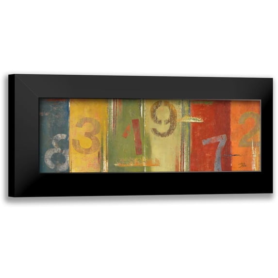 Pinto, Patricia 24x11 Black Modern Framed Museum Art Print Titled - Lucky Numbers II
