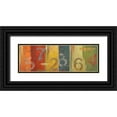 thumbnail image 1 of Pinto, Patricia 24x11 Black Ornate Wood Framed with Double Matting Museum Art Print Titled - Lucky Numbers I, 1 of 4