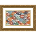 thumbnail image 1 of Pinto, Patricia 24x16 Gold Ornate Wood Framed with Double Matting Museum Art Print Titled - Otono Leaf Repetition, 1 of 4