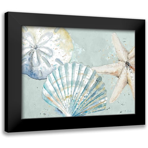 Pinto, Patricia 24x19 Black Modern Framed Museum Art Print Titled - Beach Shells