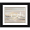 thumbnail image 1 of Pinto, Patricia 24x19 Black Ornate Wood Framed with Double Matting Museum Art Print Titled - The Cove and Sailboats, 1 of 4