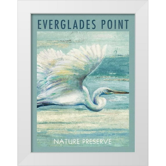 Pinto, Patricia 25x32 White Modern Wood Framed Museum Art Print Titled - Everglades Poster I