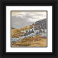 thumbnail image 1 of Pinto, Patricia 26x26 Black Ornate Wood Framed with Double Matting Museum Art Print Titled - Arizona Hills, 1 of 4
