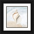 thumbnail image 1 of Pinto, Patricia 26x26 Black Ornate Wood Framed with Double Matting Museum Art Print Titled - Ocean Oasis Tropical Seashell I, 1 of 4