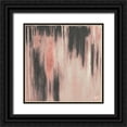 thumbnail image 1 of Pinto, Patricia 26x26 Black Ornate Wood Framed with Double Matting Museum Art Print Titled - Pink Paysage II, 1 of 4