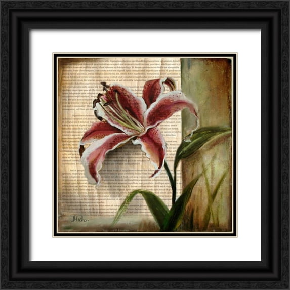Pinto, Patricia 26x26 Black Ornate Wood Framed with Double Matting Museum Art Print Titled - Vintage Studio I