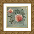 thumbnail image 1 of Pinto, Patricia 26x26 Gold Ornate Wood Framed with Double Matting Museum Art Print Titled - Ornaments in Green I, 1 of 4