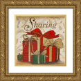 thumbnail image 1 of Pinto, Patricia 26x26 Gold Ornate Wood Framed with Double Matting Museum Art Print Titled - Sharing, 1 of 4