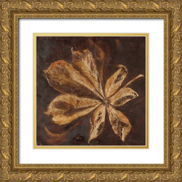 Pinto, Patricia 26x26 Gold Ornate Wood Framed with Double Matting Museum Art Print Titled - Yarumo in Gold II