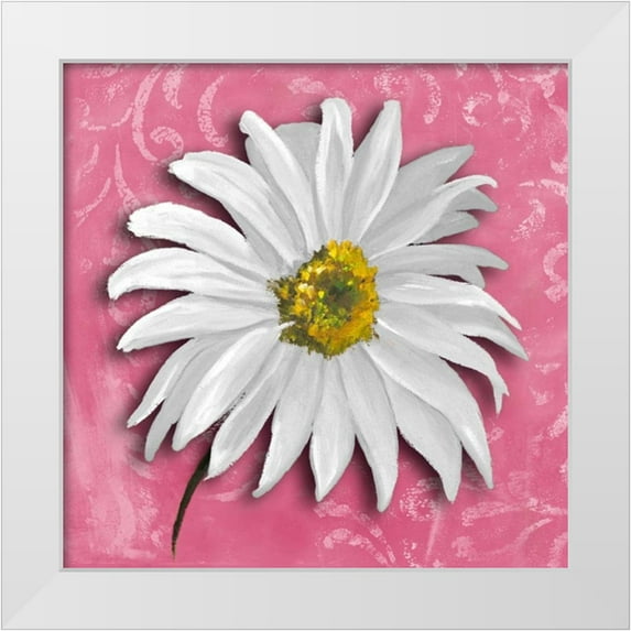 Pinto, Patricia 26x26 White Modern Wood Framed Museum Art Print Titled - Blooming Daisy III