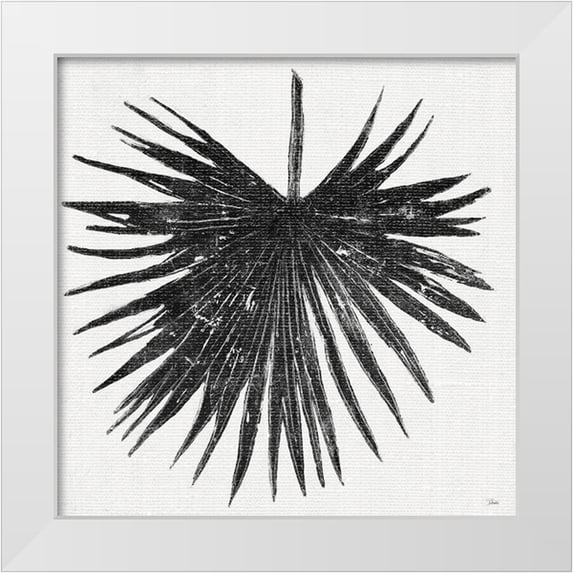 Pinto, Patricia 26x26 White Modern Wood Framed Museum Art Print Titled - Dark Leaf Palm I