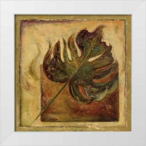 Pinto, Patricia 26x26 White Modern Wood Framed Museum Art Print Titled - Green Balazo II