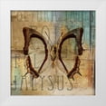 thumbnail image 1 of Pinto, Patricia 26x26 White Modern Wood Framed Museum Art Print Titled - Polyurabutterfly II, 1 of 4