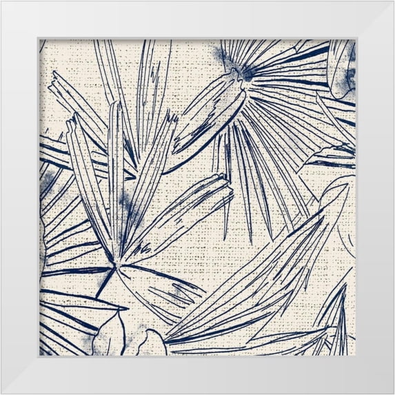 Pinto, Patricia 26x26 White Modern Wood Framed Museum Art Print Titled - Selva Sketch Square II