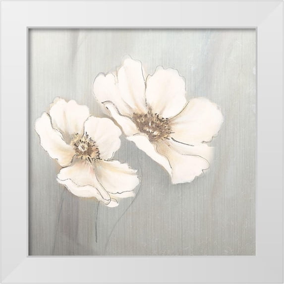 Pinto, Patricia 26x26 White Modern Wood Framed Museum Art Print Titled - White Plantation II