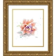 thumbnail image 1 of Pinto, Patricia 26x31 Gold Ornate Wood Framed with Double Matting Museum Art Print Titled - Peach Succulent, 1 of 4
