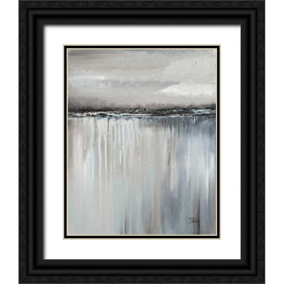 Pinto, Patricia 26x32 Black Ornate Wood Framed with Double Matting Museum Art Print Titled - Muted Paysage I