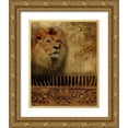 thumbnail image 1 of Pinto, Patricia 26x32 Gold Ornate Wood Framed with Double Matting Museum Art Print Titled - Elegant Safari IV, 1 of 4