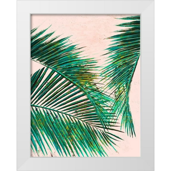 Pinto, Patricia 26x32 White Modern Wood Framed Museum Art Print Titled - Palmas in Pink I