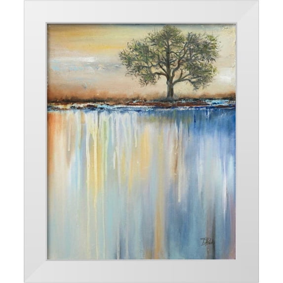Pinto, Patricia 26x32 White Modern Wood Framed Museum Art Print Titled - Paysage I