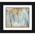 thumbnail image 1 of Pinto, Patricia 30x26 Black Ornate Wood Framed with Double Matting Museum Art Print Titled - Blue Gold Illusion II, 1 of 4