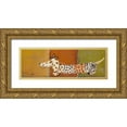 thumbnail image 1 of Pinto, Patricia 32x13 Gold Ornate Wood Framed with Double Matting Museum Art Print Titled - Fashion Puppy I, 1 of 4